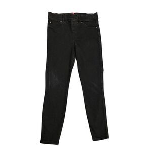 Spanx jeggings size medium petite black stretch tapered with back pockets